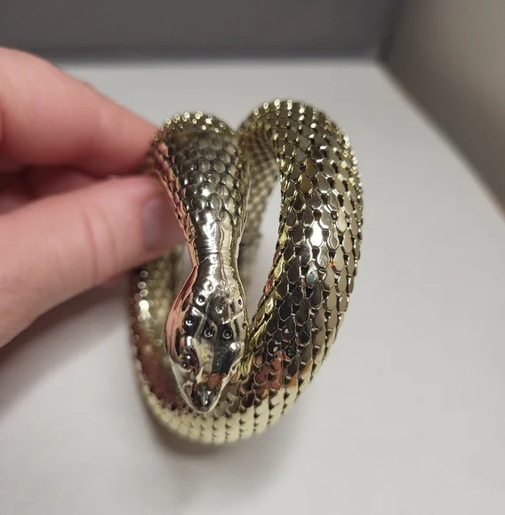 Vintage Whiting & Davis Snake Bracelet - Picture 3 of 8